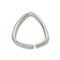 JewelrySupply Jump Ring - Triangle Open 7mm Silver Plated (10-Pcs)